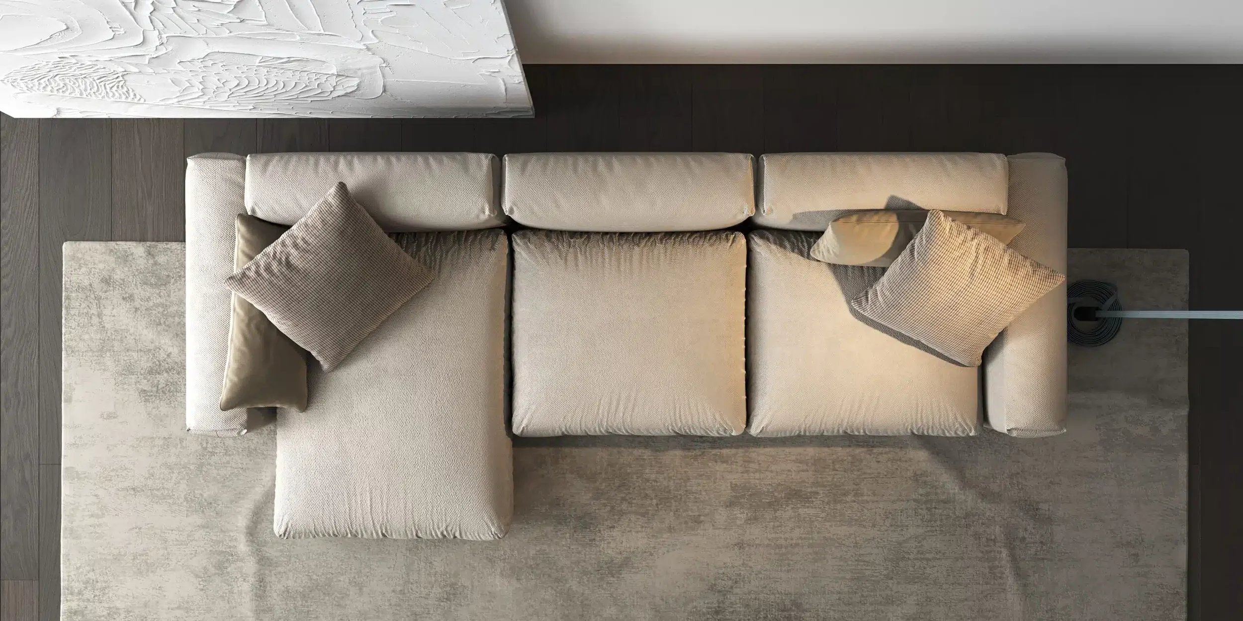Sofa free comfort design, customisable sofa design.