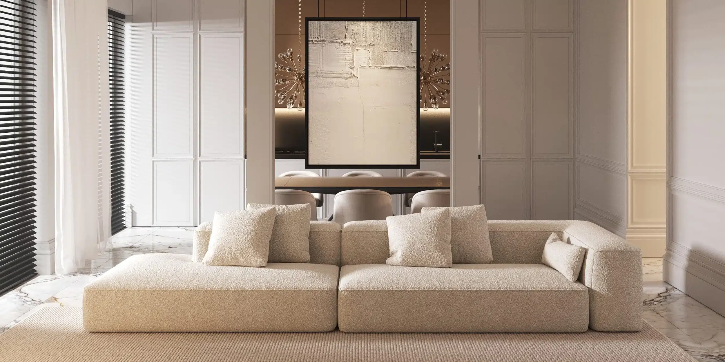 An elegant sofa design, bespoke sofa, sofa model Life.