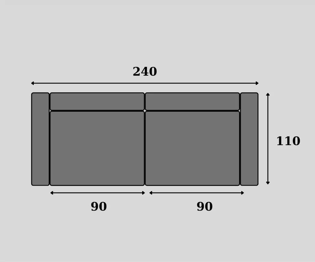 Technical sofa design model freedom nr.7
