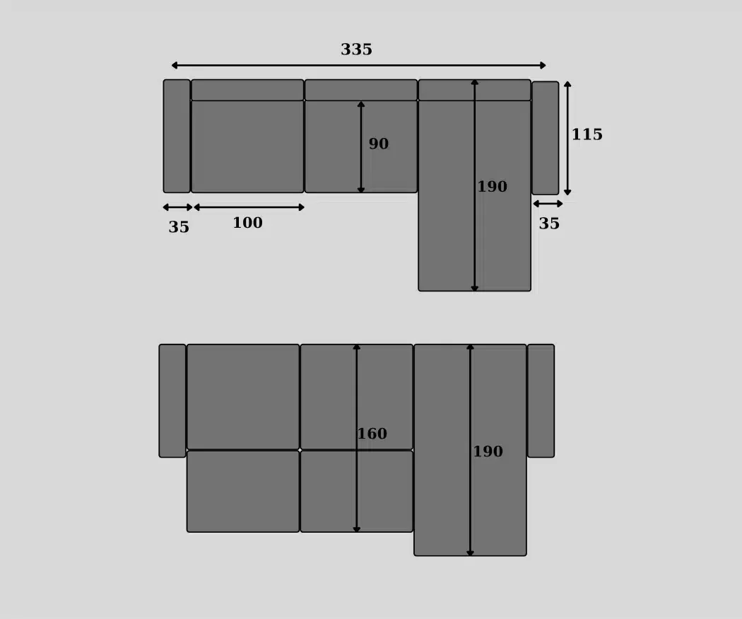Technical sofa bed design nr.4
