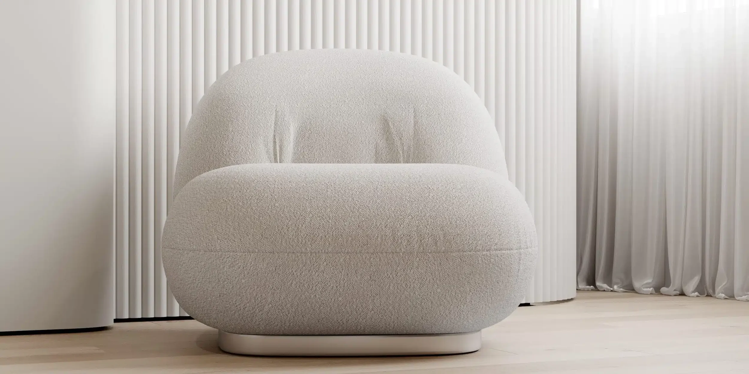 Iris lounge chair design.