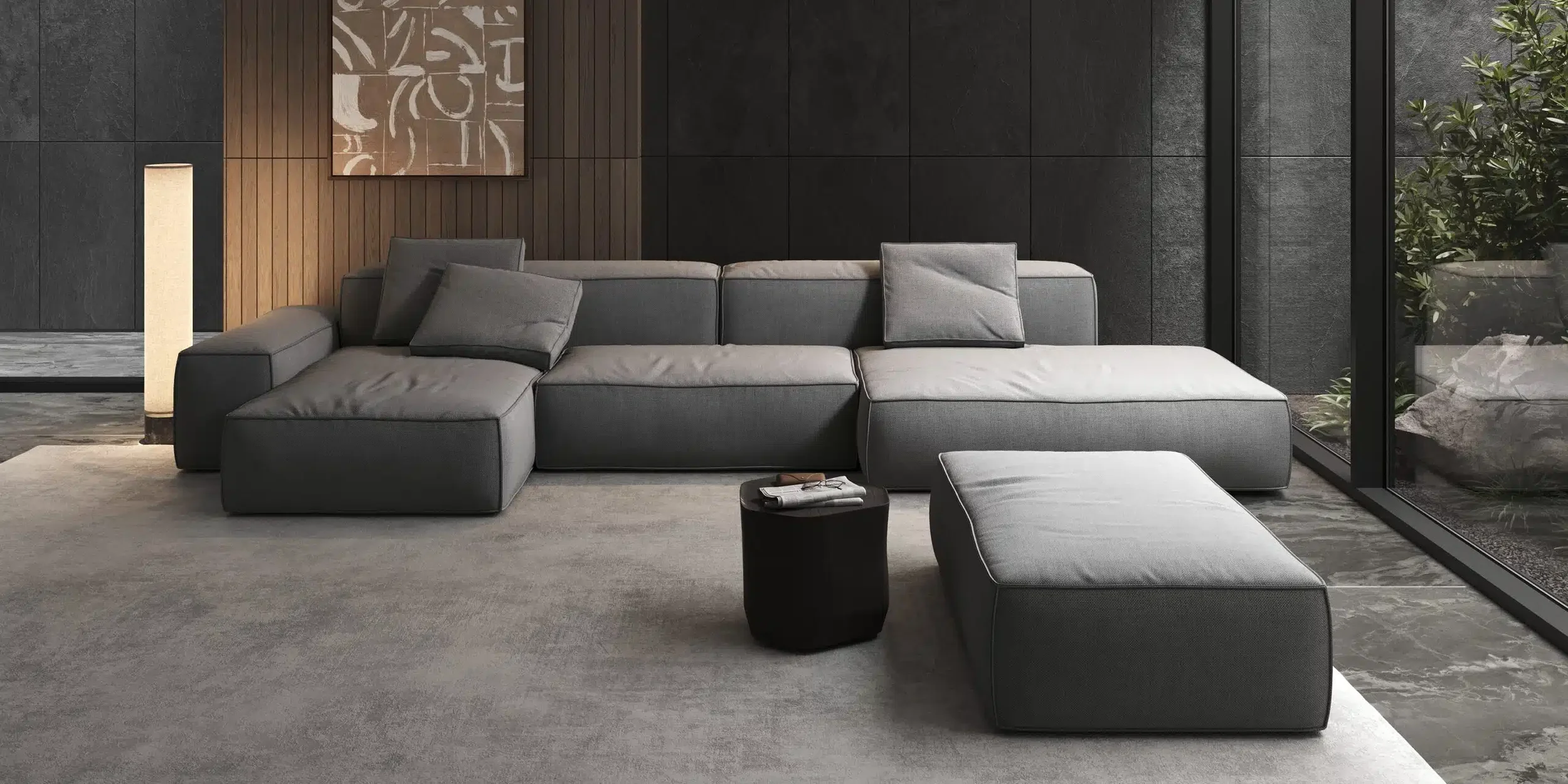 Sofa model Belle Soft, modular sofa.