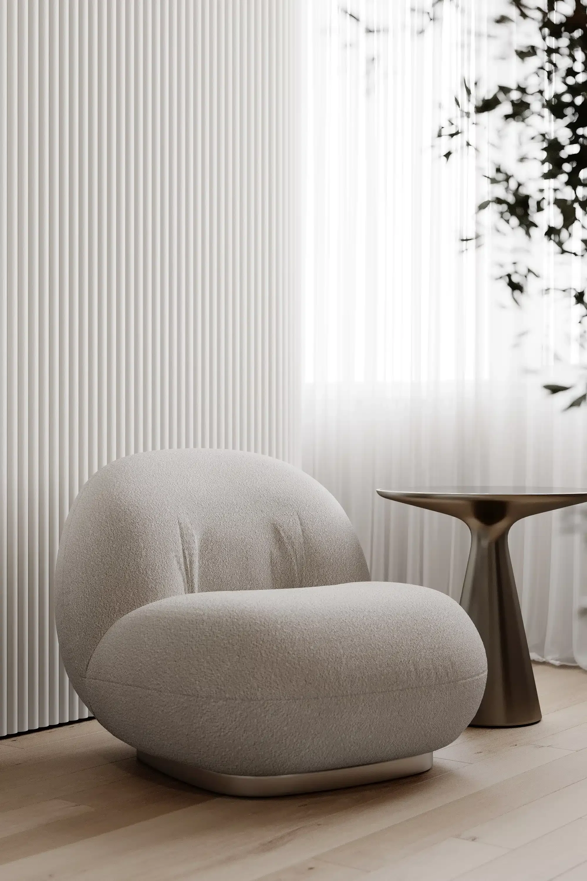 Modern chair model iris, custom made armchair.