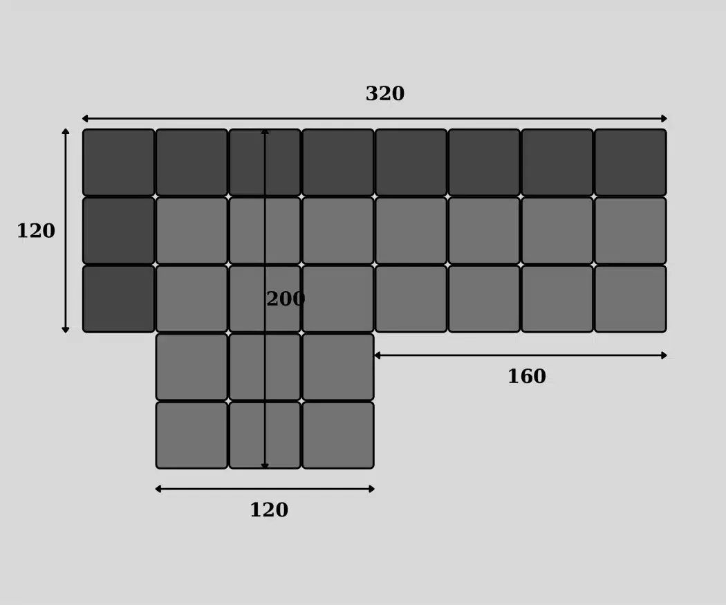 Technical sofa design model imperial nr.8