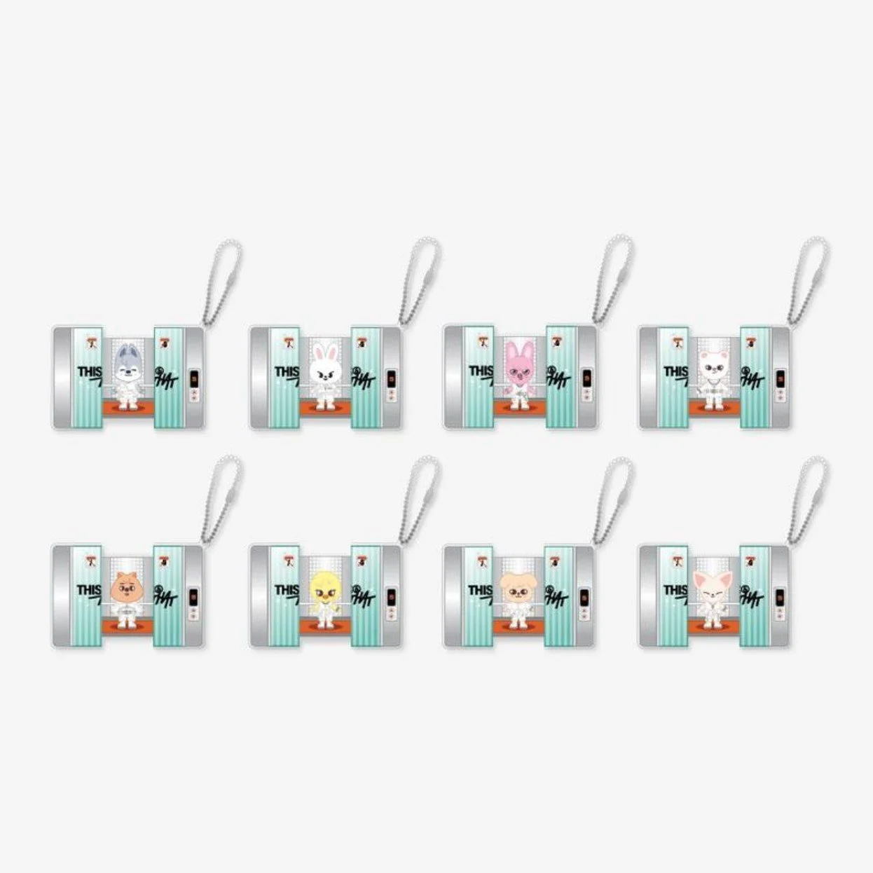 [Pre-Order] SKZOO CAPSULE ACRYLIC KEYRING - THIS & THAT
