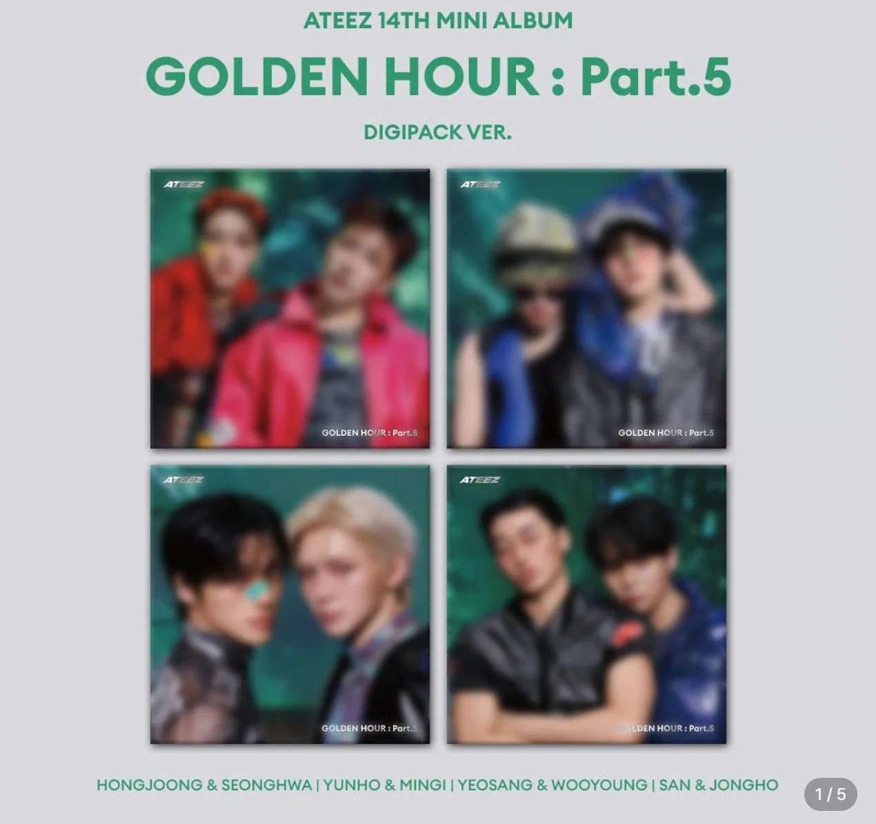 [Pre-Order] GOLDEN HOUR : Part.5 UNIT DIGIPACK