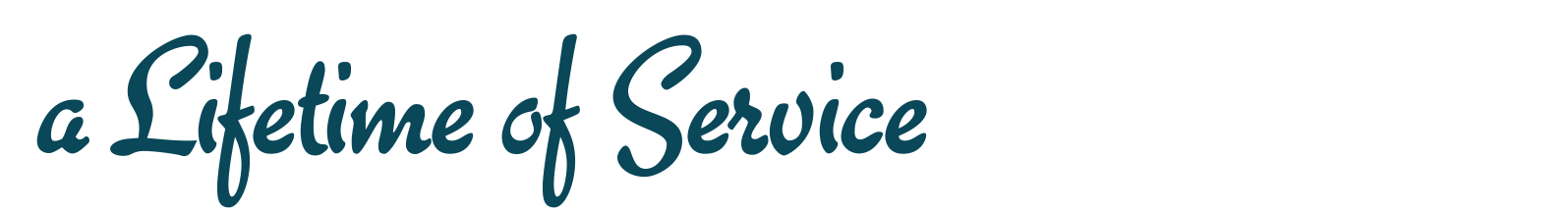 Ms. Gerrie has demonstrated a lifetime of service.