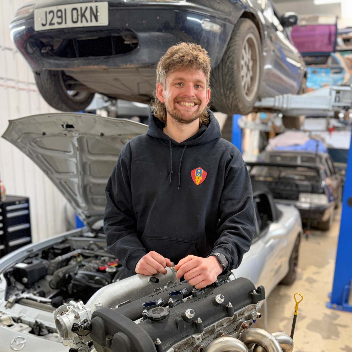 A picture of James Cosgrove the owner and Director of Foji Raceworks