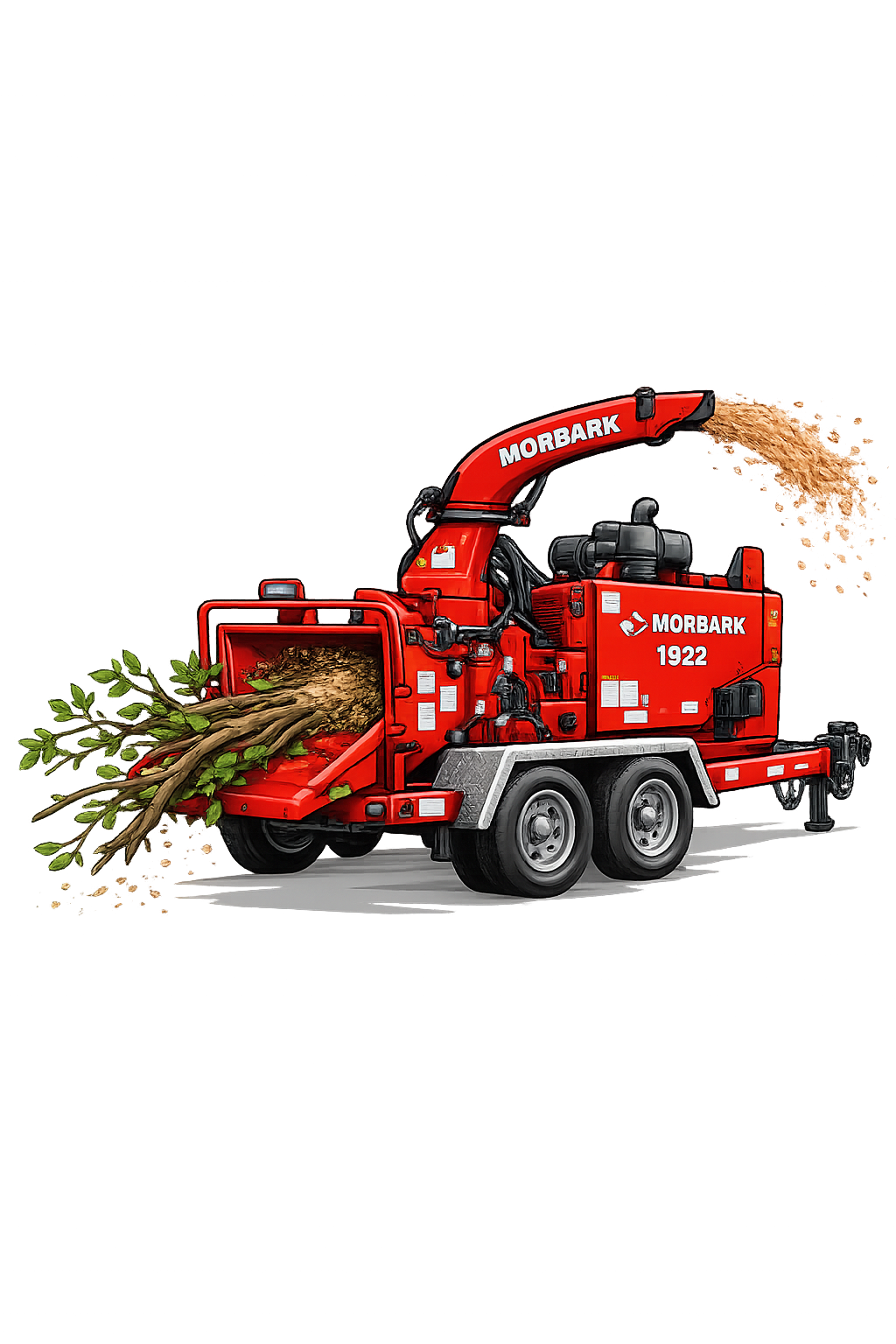 Professional tree removal in Monroe NC using crane and bucket truck near residential home by Brothers Tree Service NC