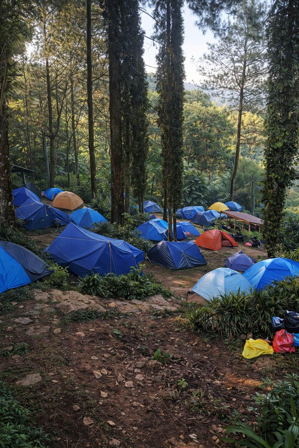 Tenda Camping Lokasi Di Vila Narwastu Pacet