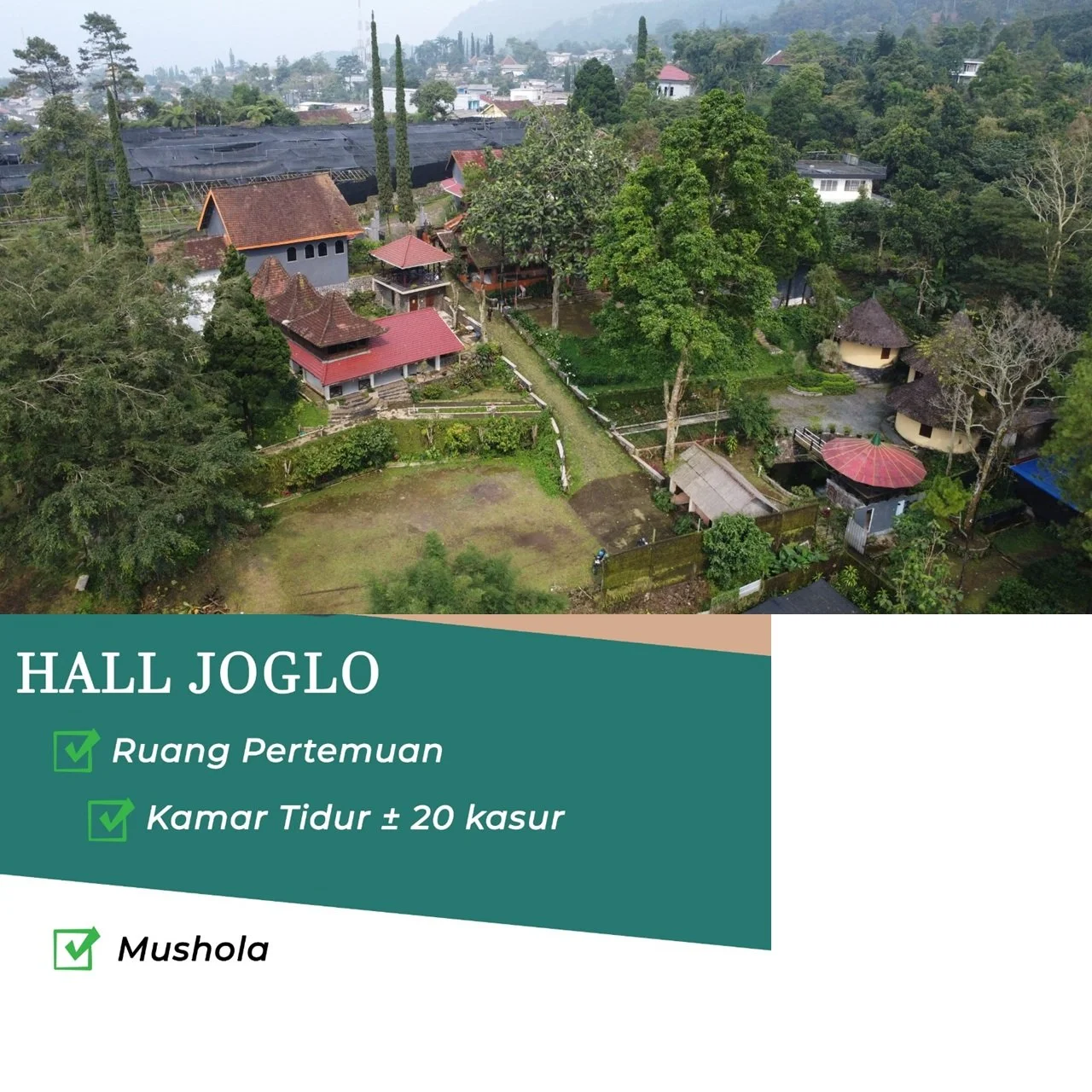 Fasilitas Kamar Vila Narwastu Pacet Mojokerto Untuk Retreat, Gathering, LDKS, LDKM. Sewa venue murah di Pacet dengan kapasitas besar