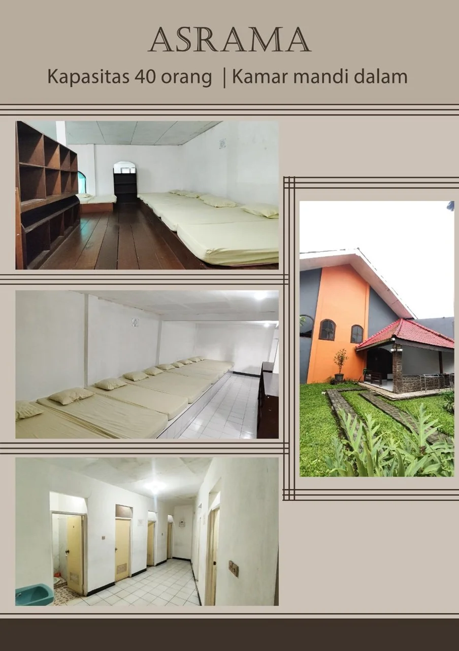 Fasilitas Kamar Vila Narwastu Pacet Mojokerto Untuk Retreat, Gathering, LDKS, LDKM. Sewa venue murah di Pacet dengan kapasitas besar