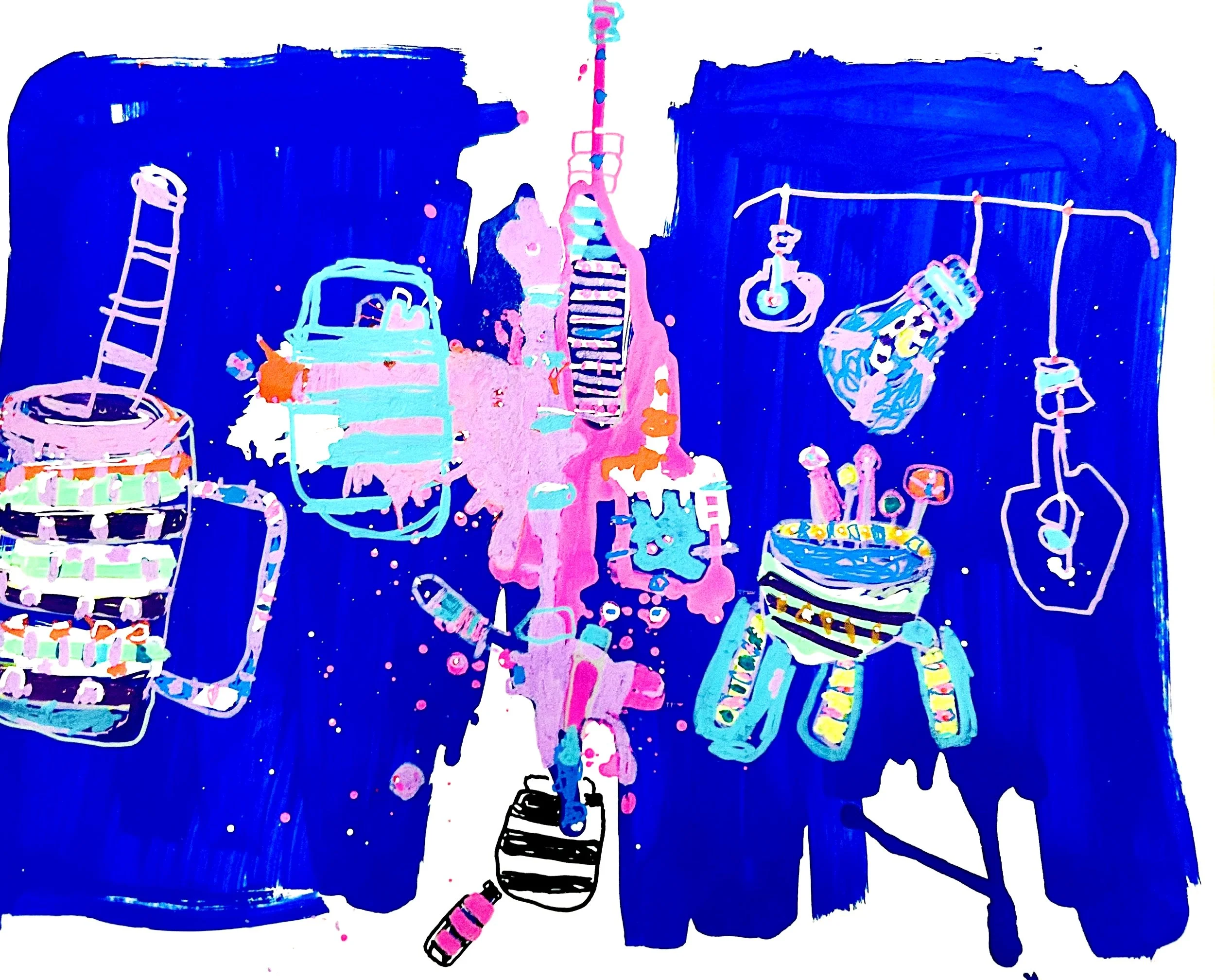 Space Sparkles (2025).
Acrylic Pens on Fine Art Paper
11x14 in.