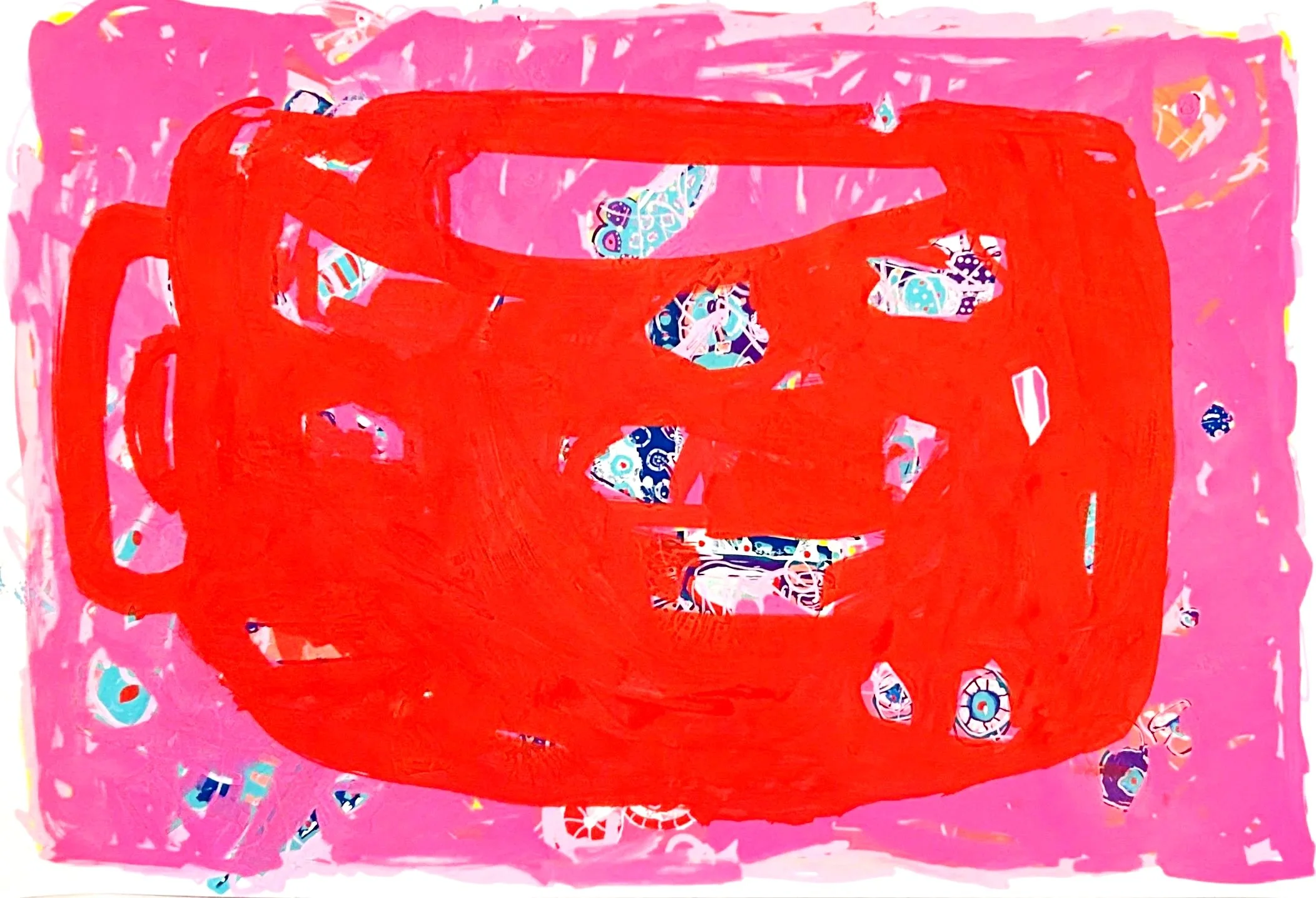 Coffee and Presence (2025). Acrylic Pens on Fine Art Paper. 11x14 in.