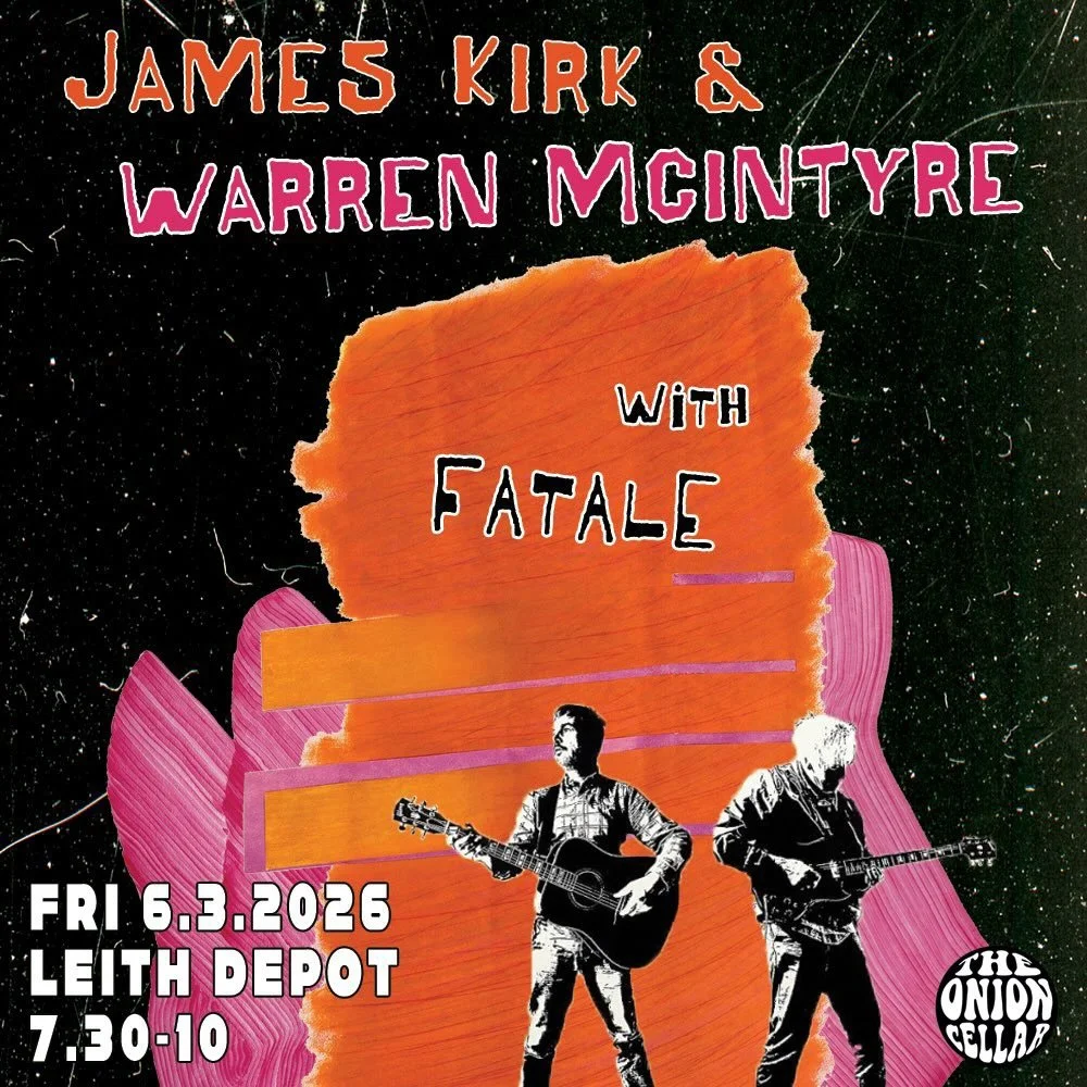 ✪ JAMES KIRK &amp; WARREN MCINTYRE x FATALE ✪

We&rsquo;ll be making our second trip to the capital to support James Kirk (Orange Juice) &amp; Warren McIntyre (@starry_skies_music) on the 6th of March. 

We&rsquo;ll be off the back of a short tour wi
