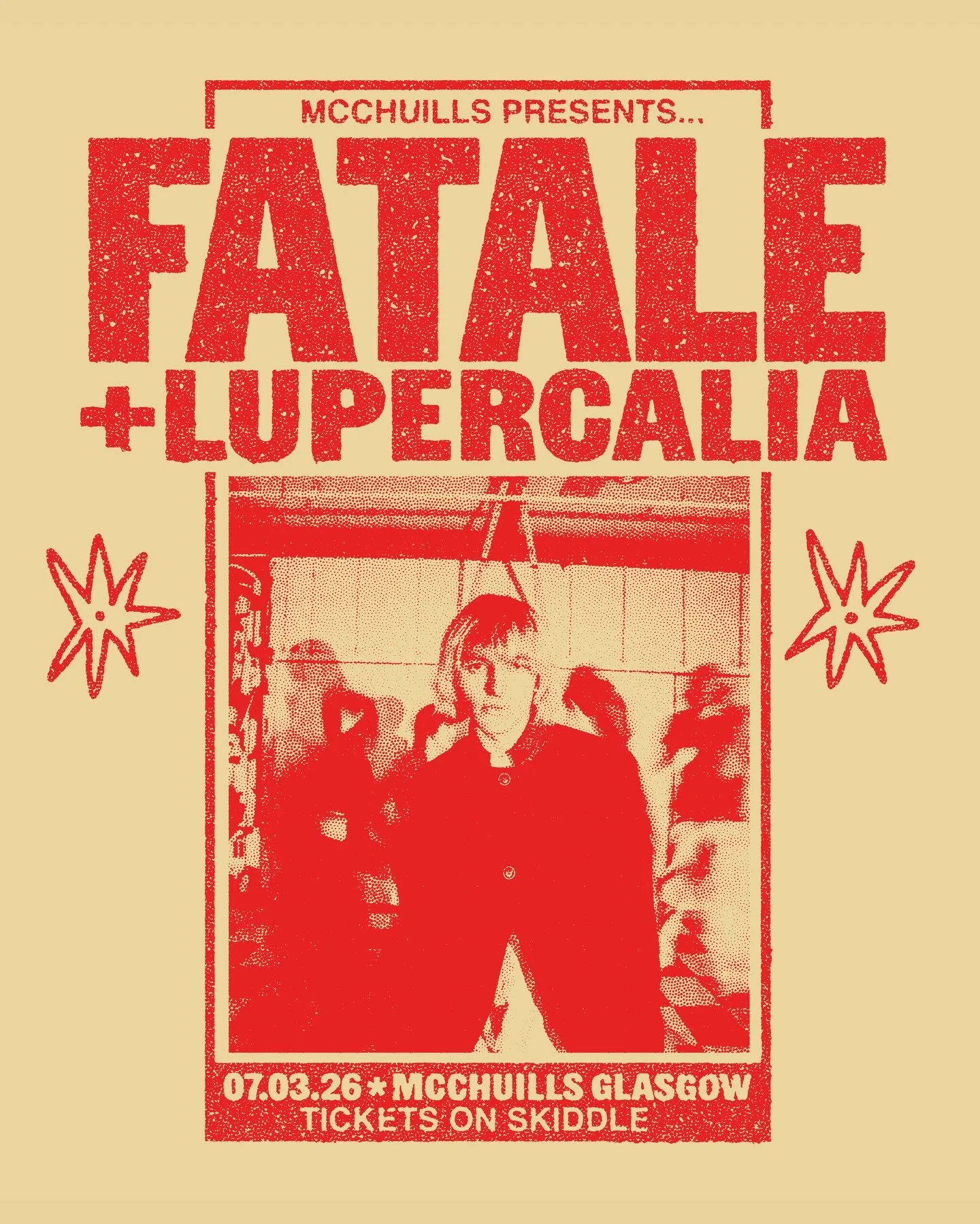 ✪ SUPPORT ANNOUNCED ✪

Our good mates @lupercalia_band are joining us for our @mcchuills_glasgow headline on the 7th of March.

Those at the last @thecabbageforever will know all about them, not one to miss.

Poster by @jacquijacquijoan 
📸 by @visua