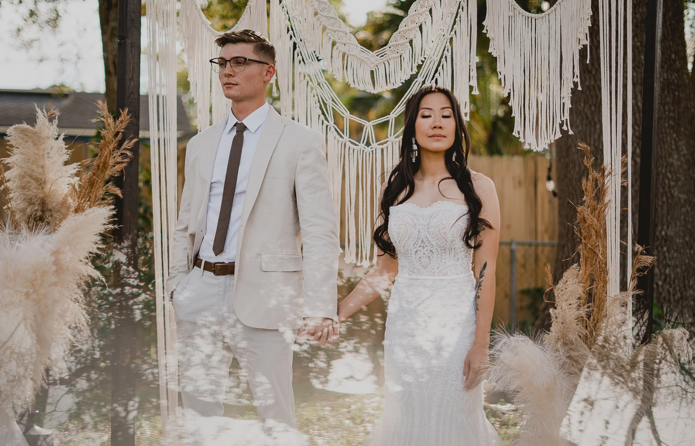 Backyard wedding in Boqueron, Cabo Rojo, Puerto Rico - Boho- Karen Fabiola Photo