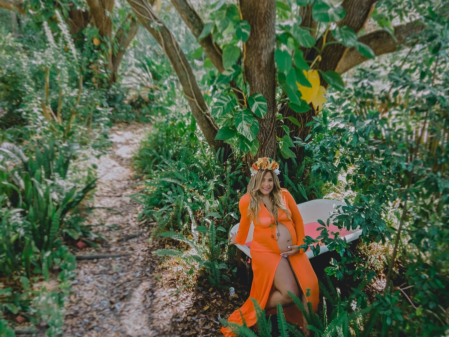 As you embrace this pivotal moment in your life, we guide you through poses that celebrate your feminity while incorporating elements of Cabo Rojo landscape.