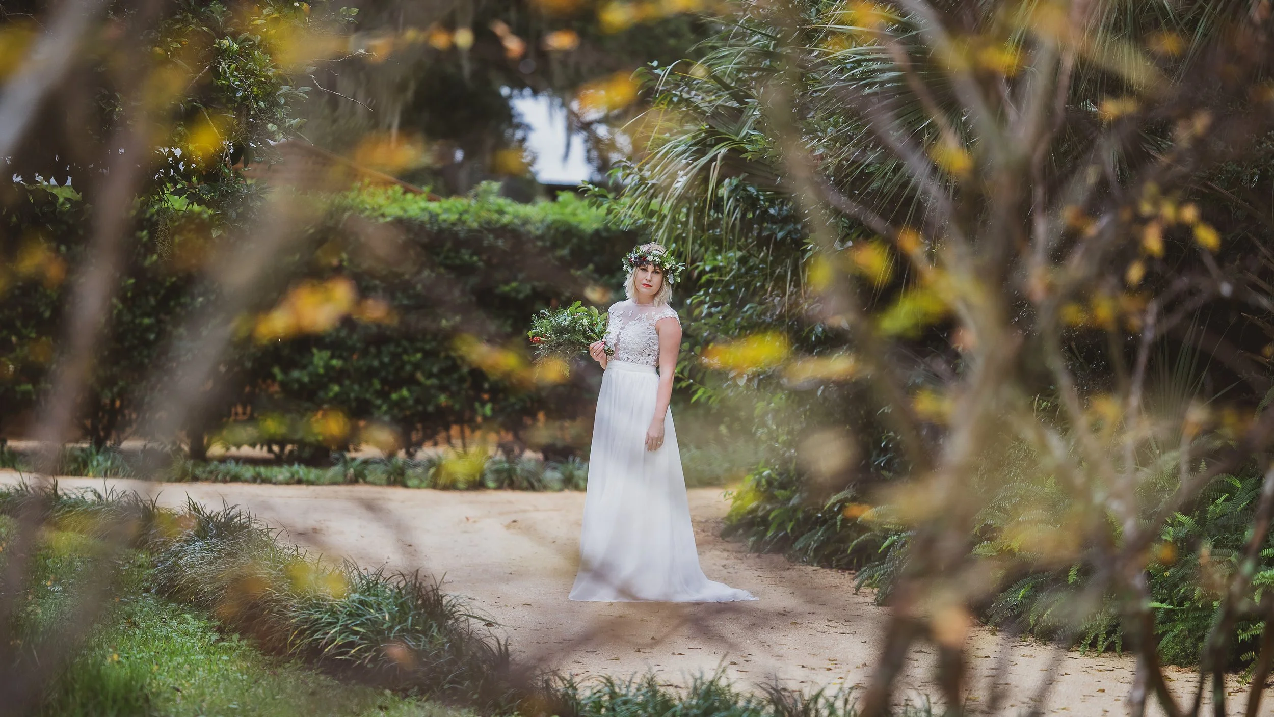 Bridal Photoshoot at Washington Oaks Gardens