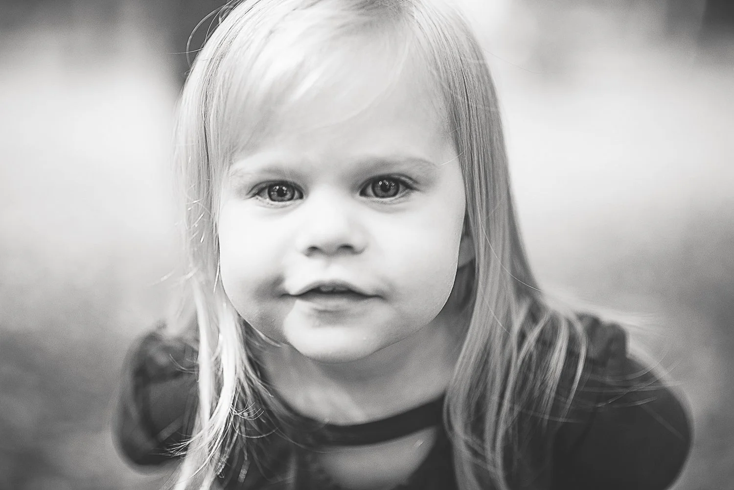 Curious eyes, kids model portfolio. Black and white emotive photographer in Jacksonville, FL