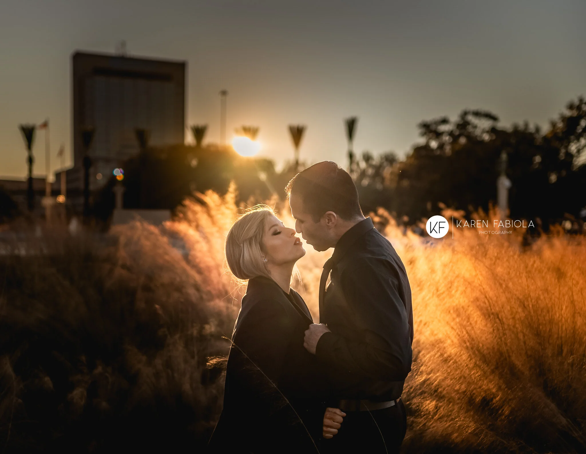Sunset Wedding Anniversary Photos