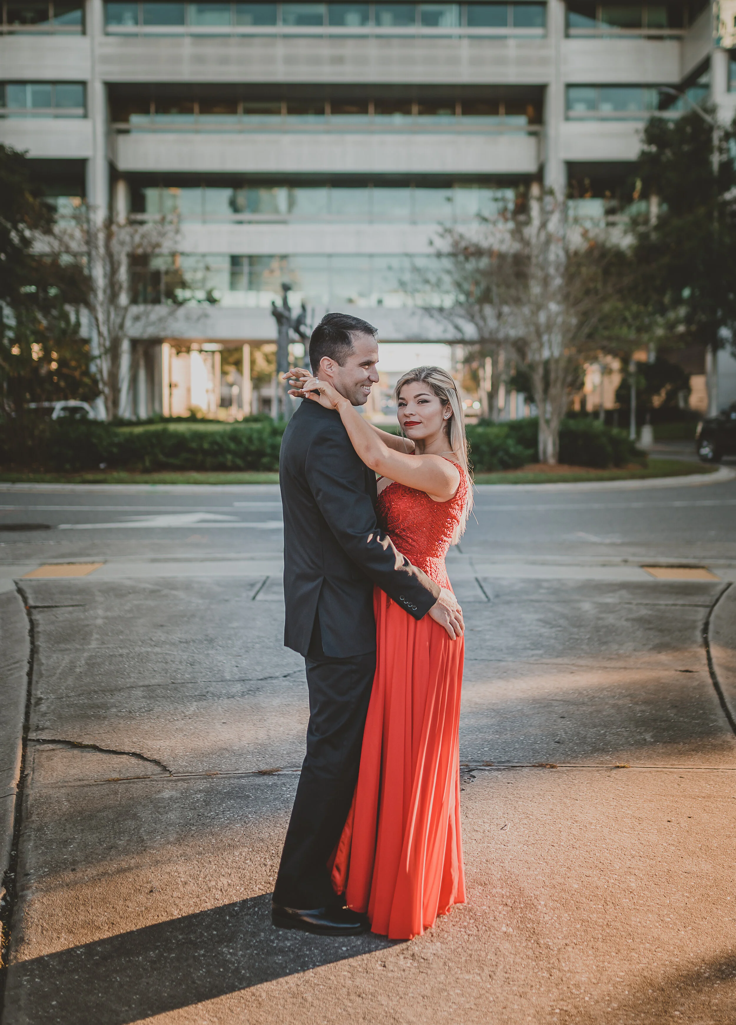 Elegant Couple downtown photo session