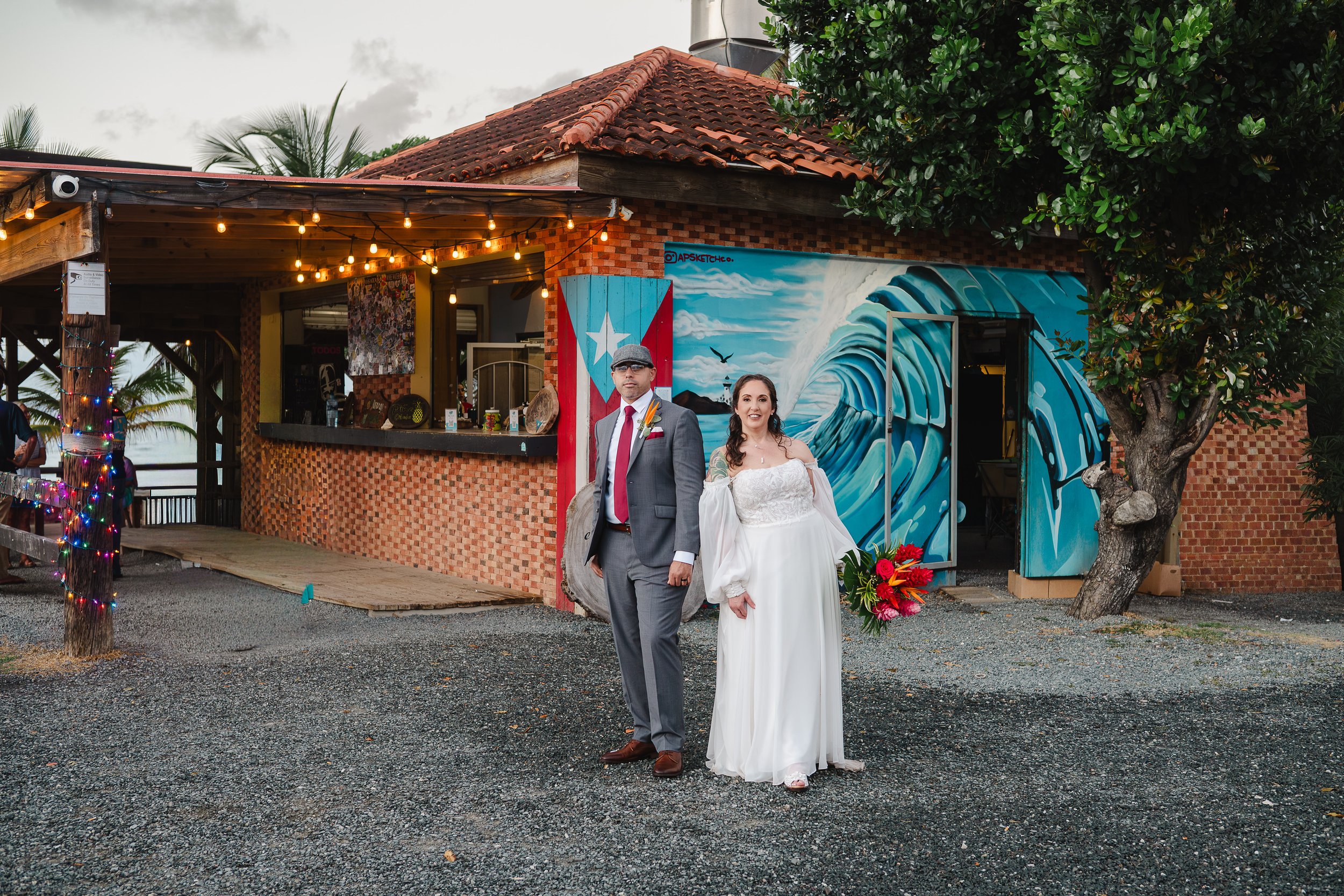 Intimate Puerto Rico Micro Wedding in Rincón | A Rainy Day Love Story at Puntas Stone Village