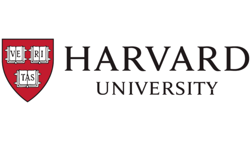 Harvard University logo with a shield containing open books and the word 'VERITAS'