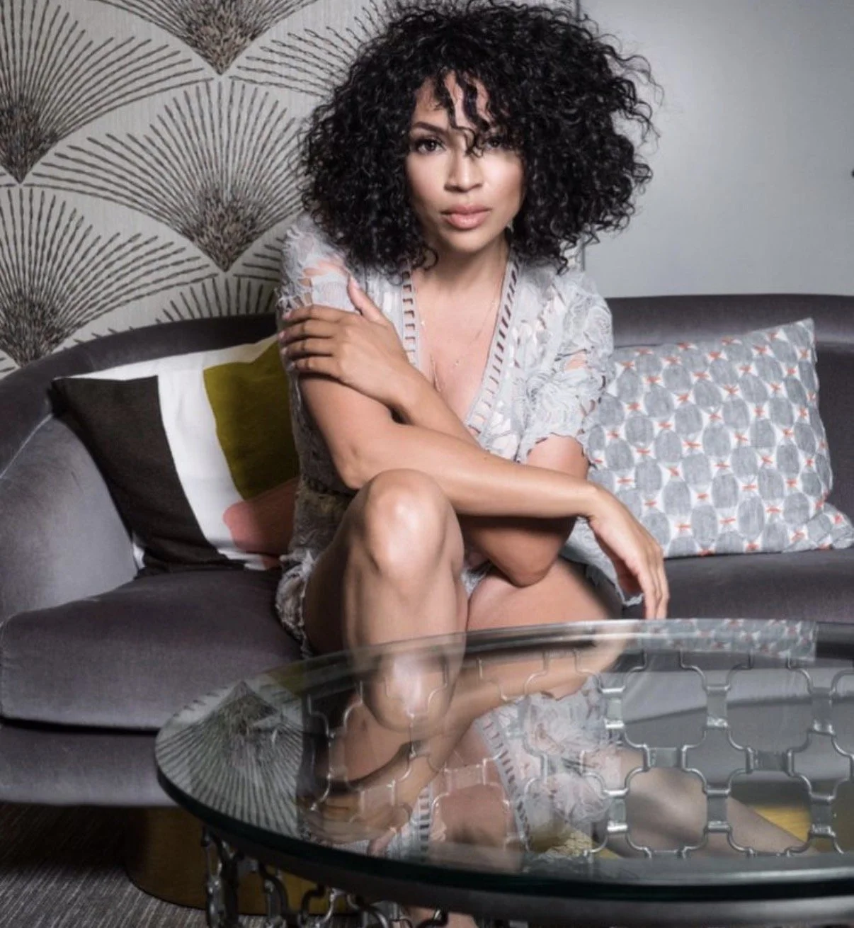 MelissaRoshan Modeling on a couch