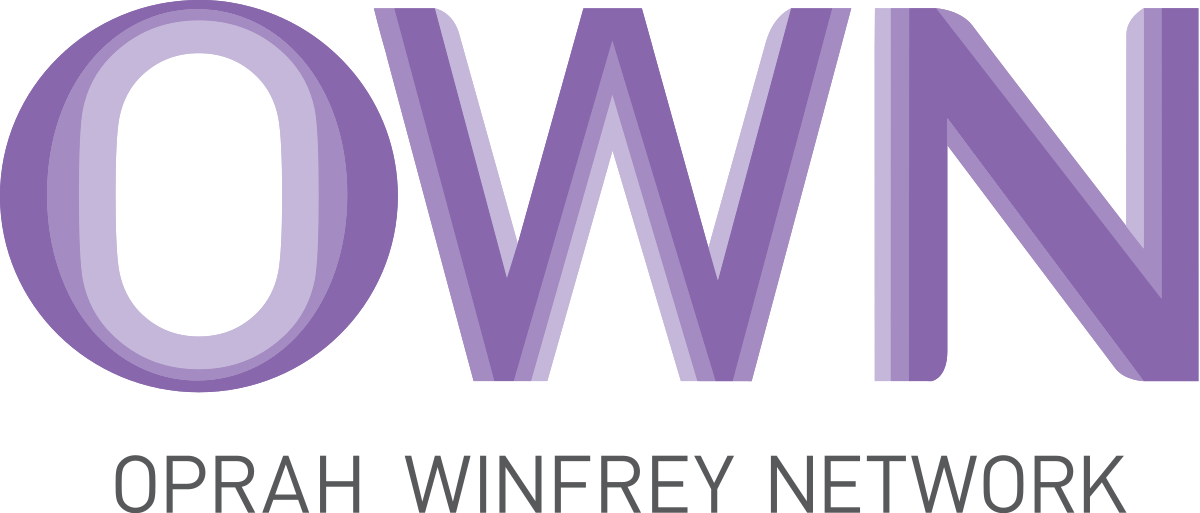 Logo of OWN Oprah Winfrey Network with purple stylized letters 'OWN' and black text below reading 'OPRAH WINFREY NETWORK'.