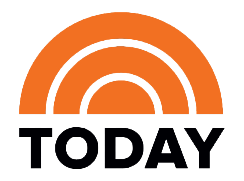 Graphic with concentric semi-circles in orange, blue, yellow, and green, with the word "TODAY" in bold black and light gray text.