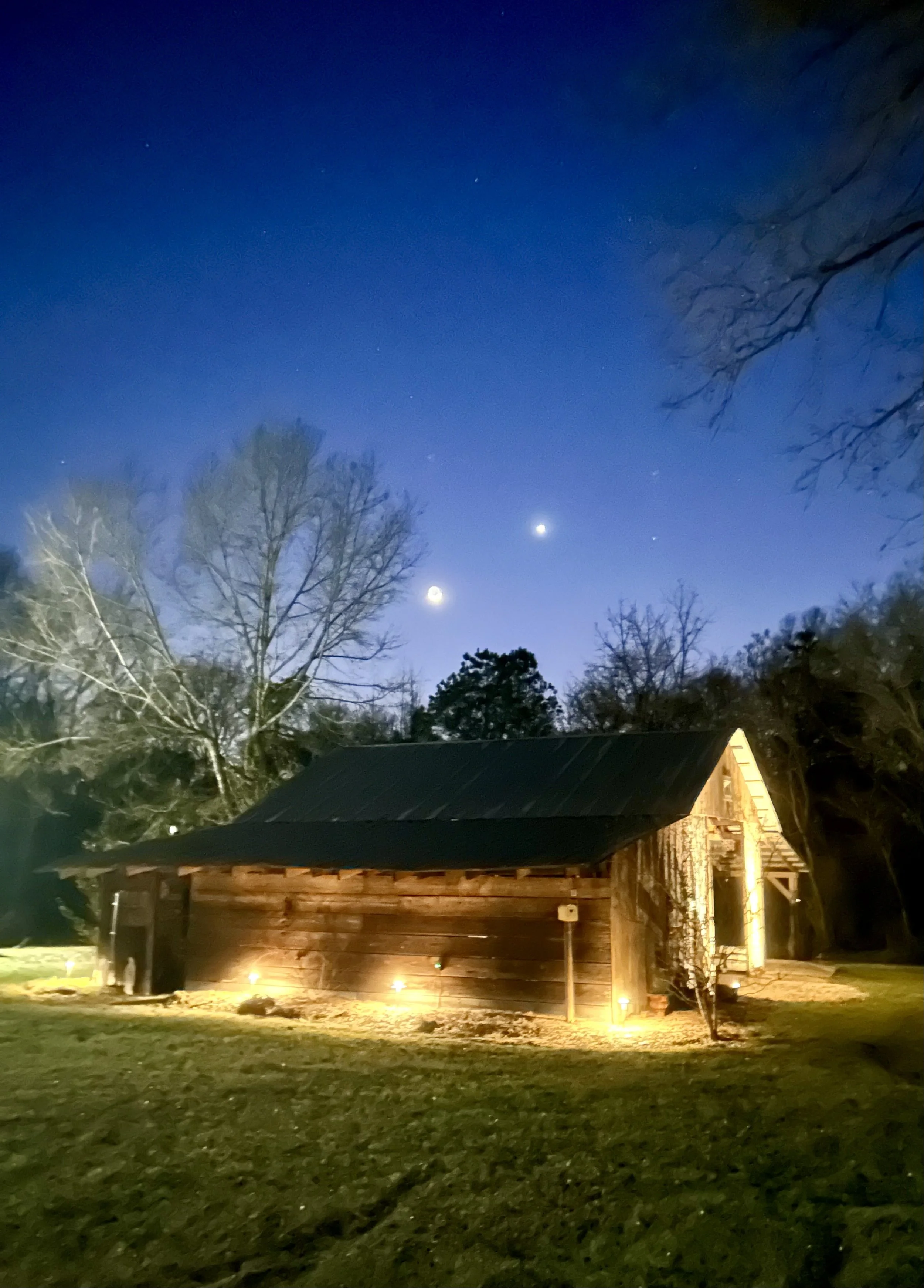The old barn is the perfect  smaller event space