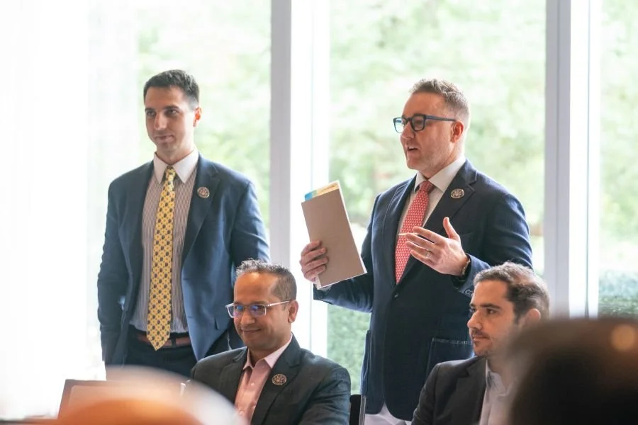 Aaron Poynton speaking at ASFAI.