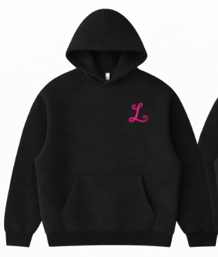 Black & Pink Lux Hoodie (Not In Stock !!!!!)