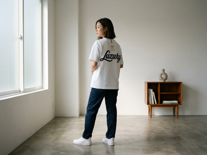 White Chenille Tee
