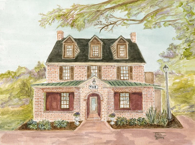 Pi Beta Phi on the Campus of William and Mary (Giclée Reproduction)