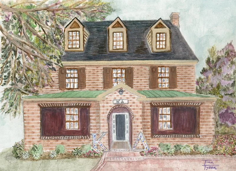 Kappa Delta House on the Campus of William and Mary (Giclée Reproduction)