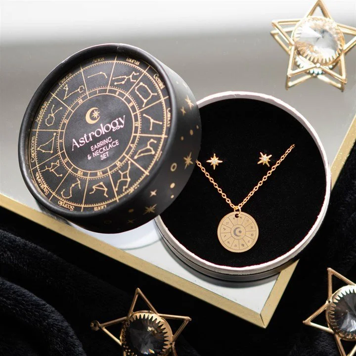 Astrology Jewelry Set - Necklace and Earrings
