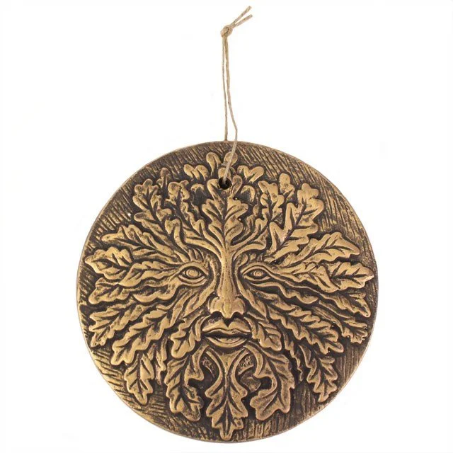 Ceramic Green Man Plaque