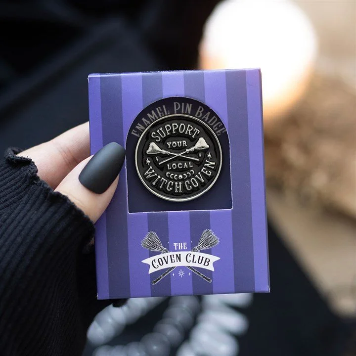 'Support Your Local Witch Coven' Enamel Pin