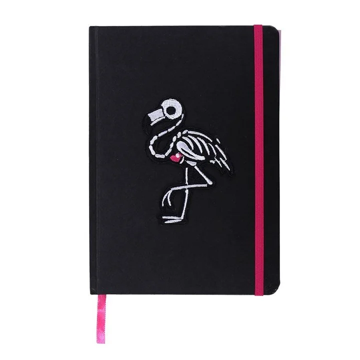 Flamingo Skeleton Journal with Stickers