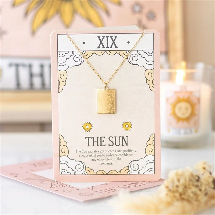 The Sun Tarot Card Necklace