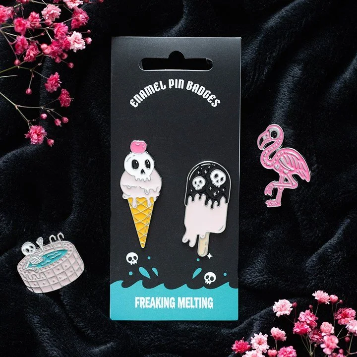 Gothic Melting Enamel Pin Set