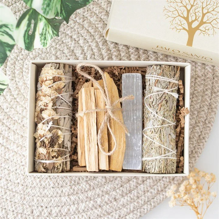Energy Cleansing Ritual Kit with Selenite Crystal