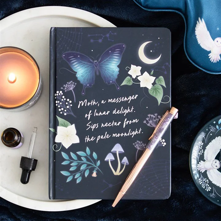 Moonlight Dreamer's Journal & Amethyst Pen Set