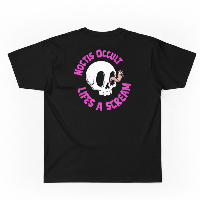 Noctis Occult Life's a Scream Gothic T-Shirt Back Print
