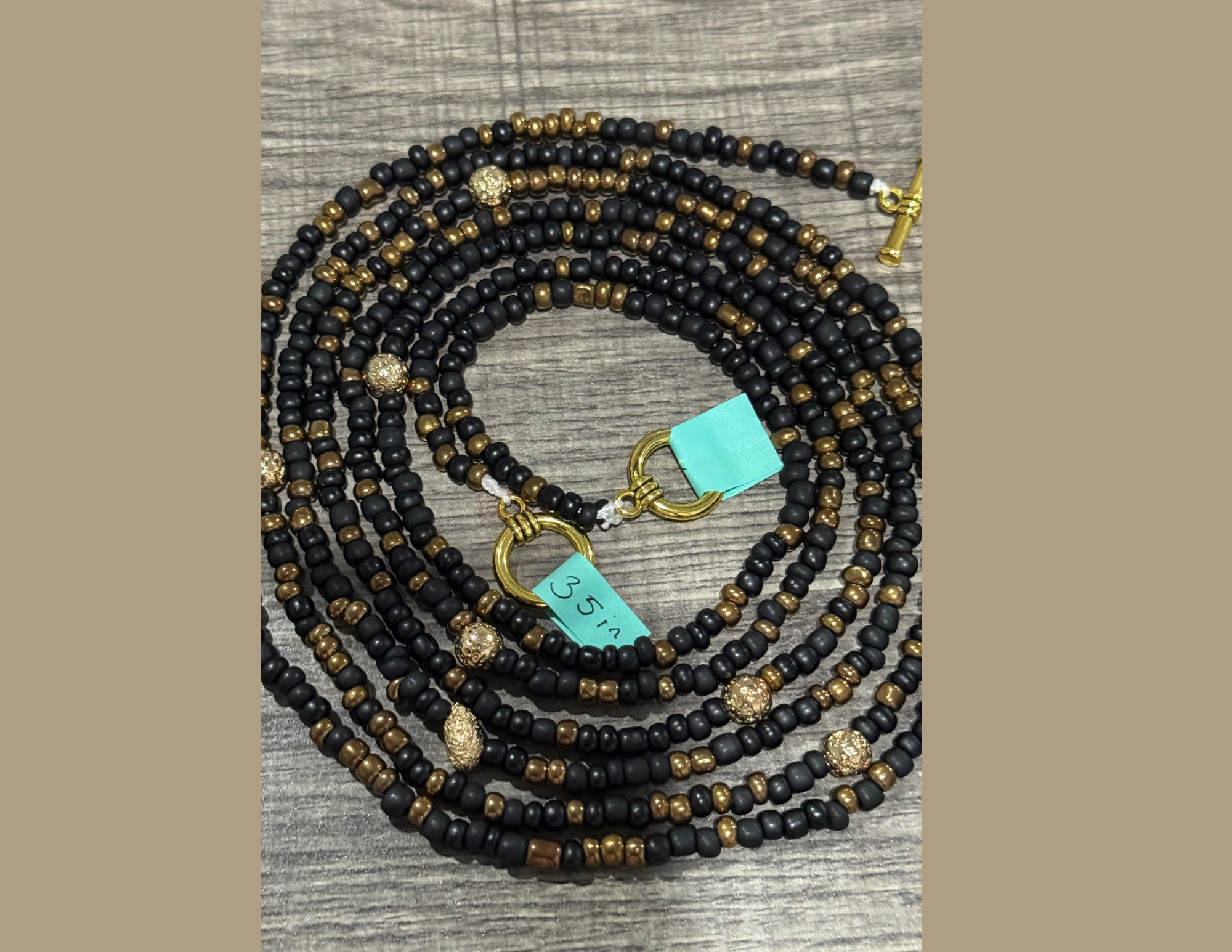 Midnight sparkle Waist Beads