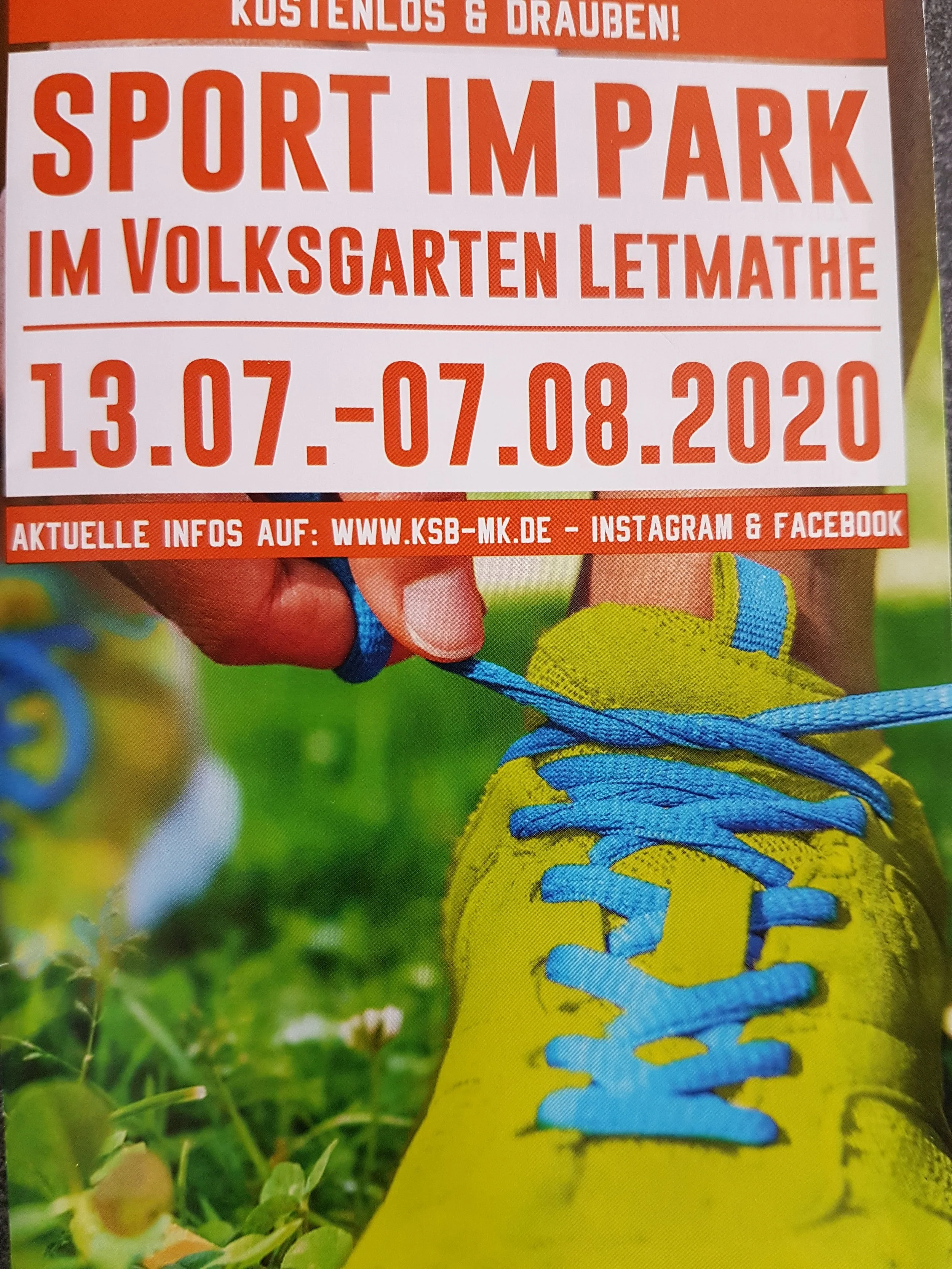 Sport im Park 2020 - Wir sind dabei