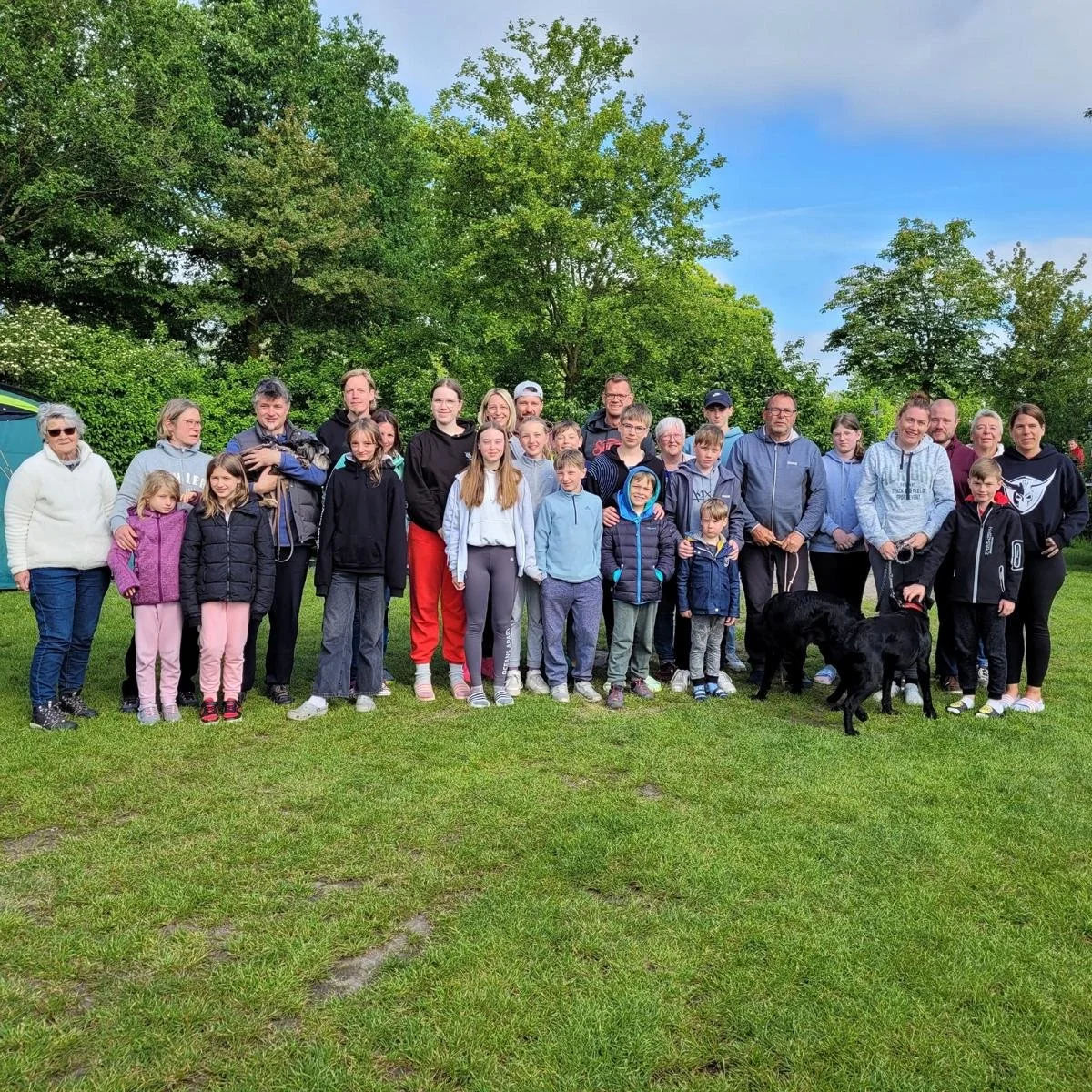 Pfingstwochenende auf dem Campingplatz Marveld