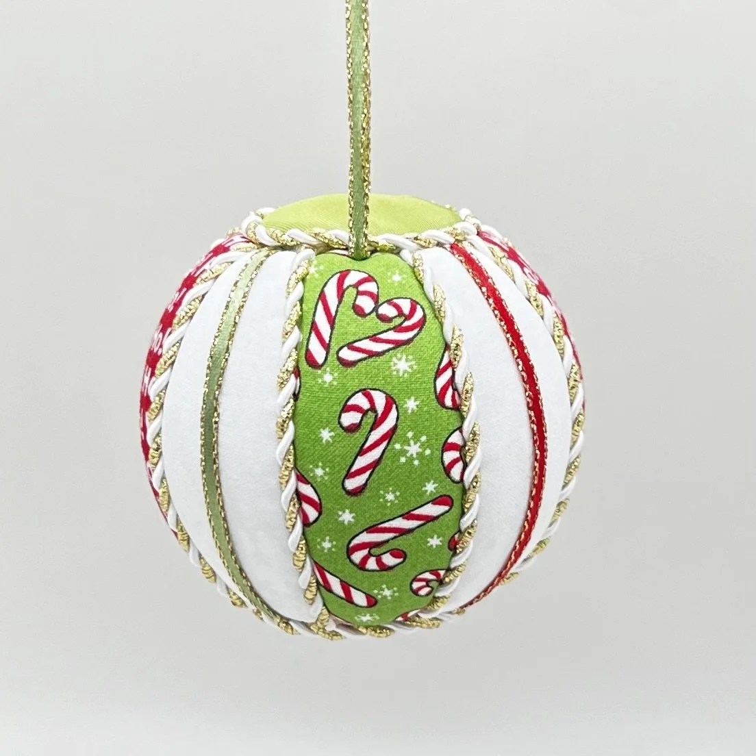 Festive Candy Cane & Ho Ho Ho Ornament